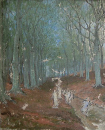 Studio di un boschetto di alberi a olio da Felix Resurreccion Hidalgo